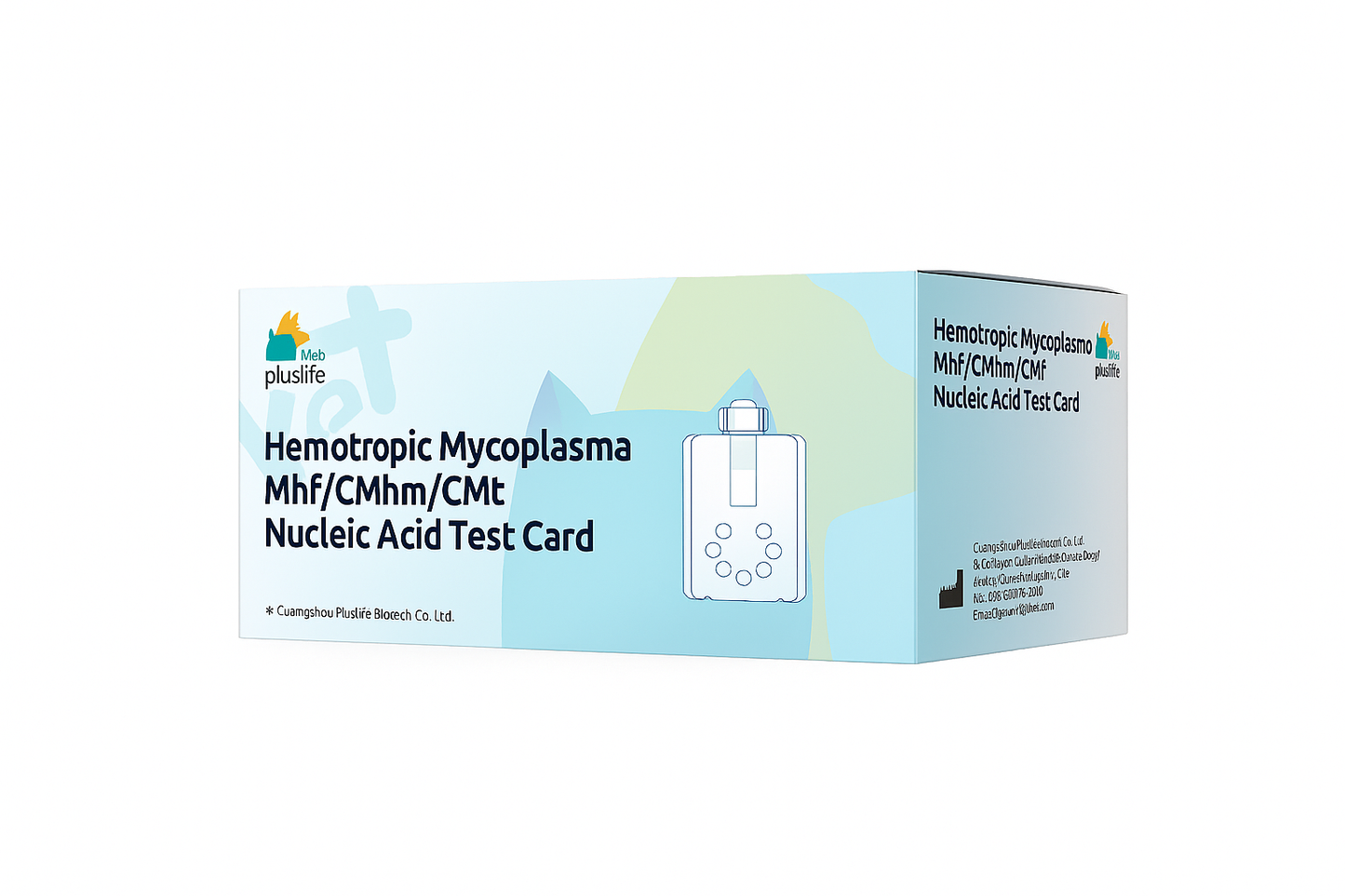 Kit Rápido 3 em 1 (Cx com 10 Testes): Detecção Molecular de Micoplasmas Hemotrópicos Felinos (Mhf, CMhm, CMt)