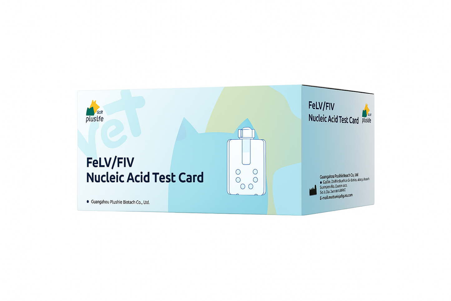 Kit Rápido 2 em 1 (Cx com 10 Testes): Detecção Molecular de FIV e FeLV