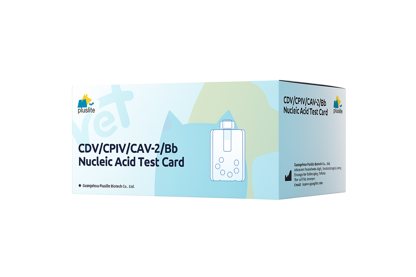 Kit Rápido 4 em 1 (Cx com 10 Testes): Detecção Molecular de Patógenos Respiratórios Caninos (CDV, CPIV, CAV-2, Bb)