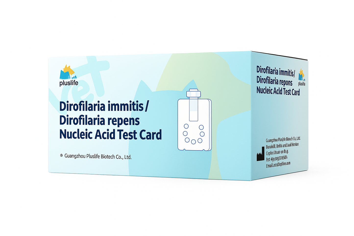 Kit Rápido 2 em 1 (Cx com 10 Testes): Detecção Molecular de Dirofilaria immitis e D. repens